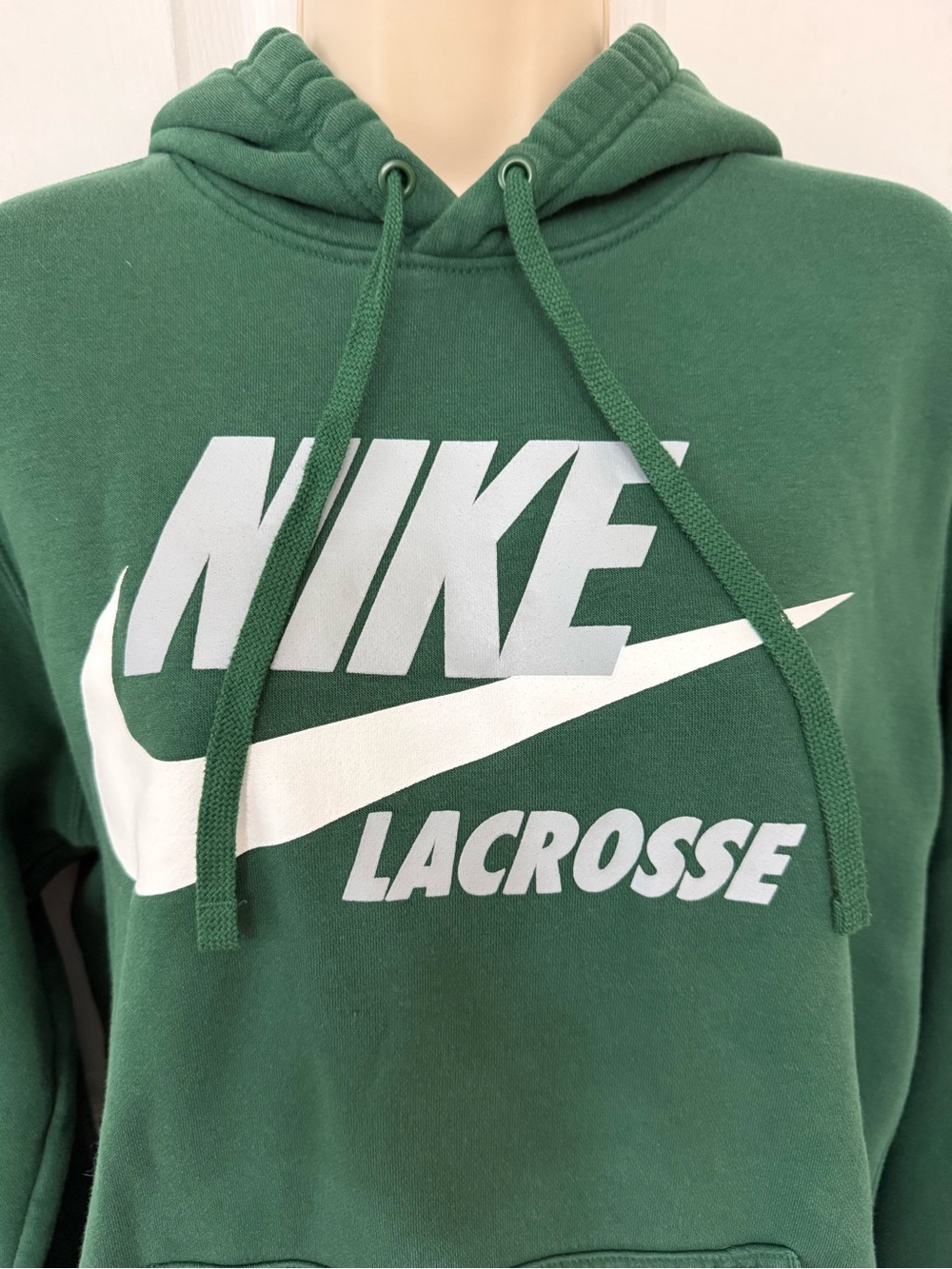 Nike Club Fleece Lacrosse Hoodie Green Pullover Men’s Medium - Picture 5 of 14